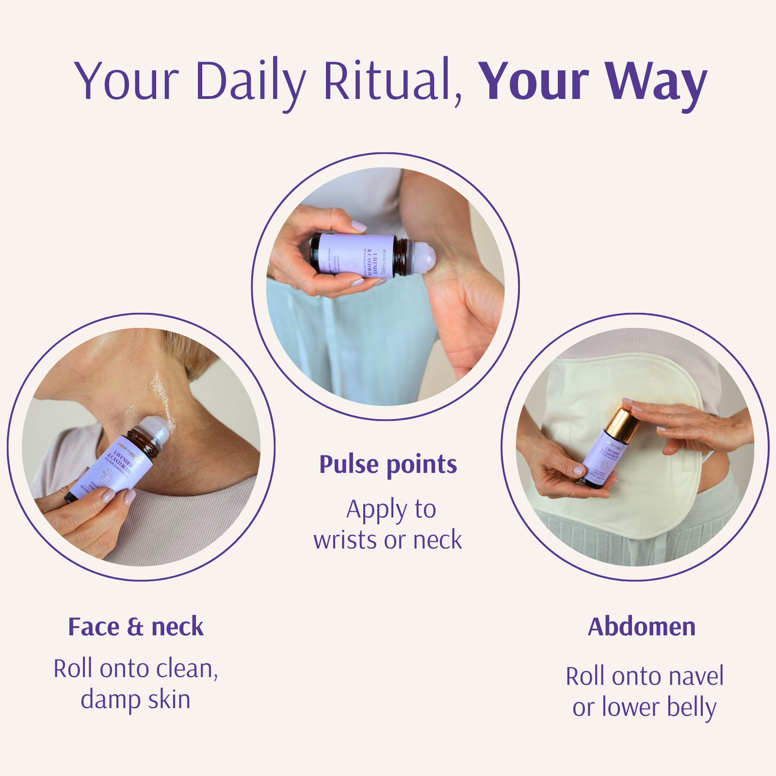 Organic Castor Oil Roll-on With Lavender