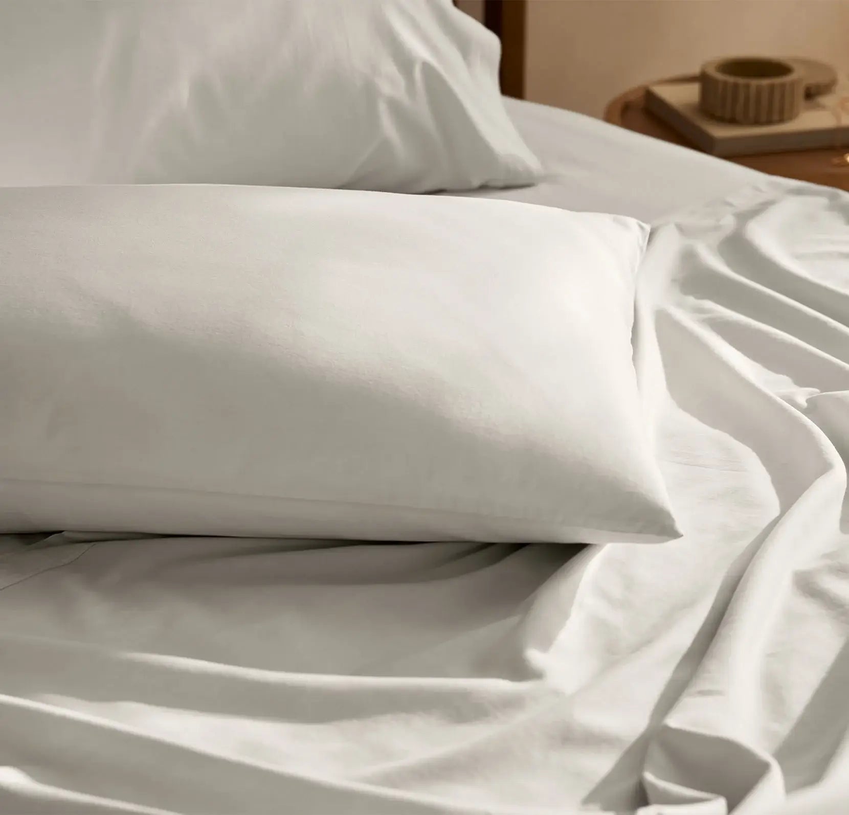 Signature Vintage Washed Sheet Set: Vintage White / California King