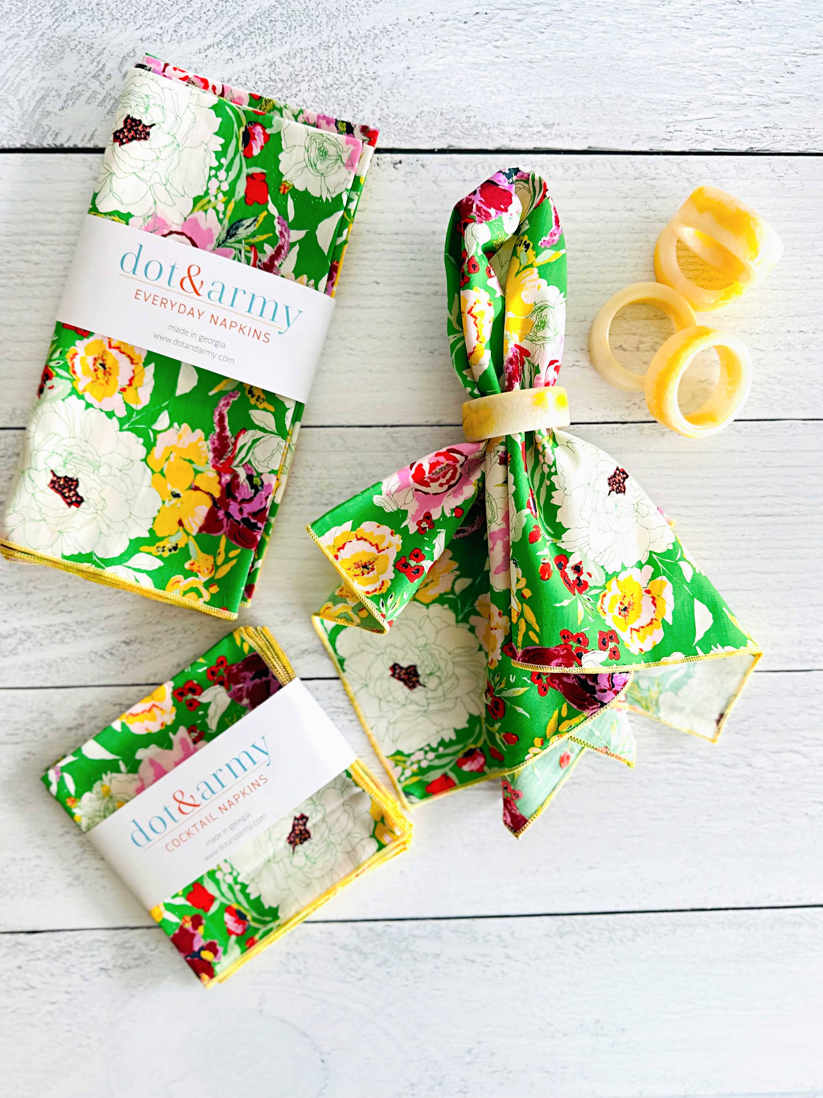 Terrace Garden Cloth Napkins, set of four: Everyday