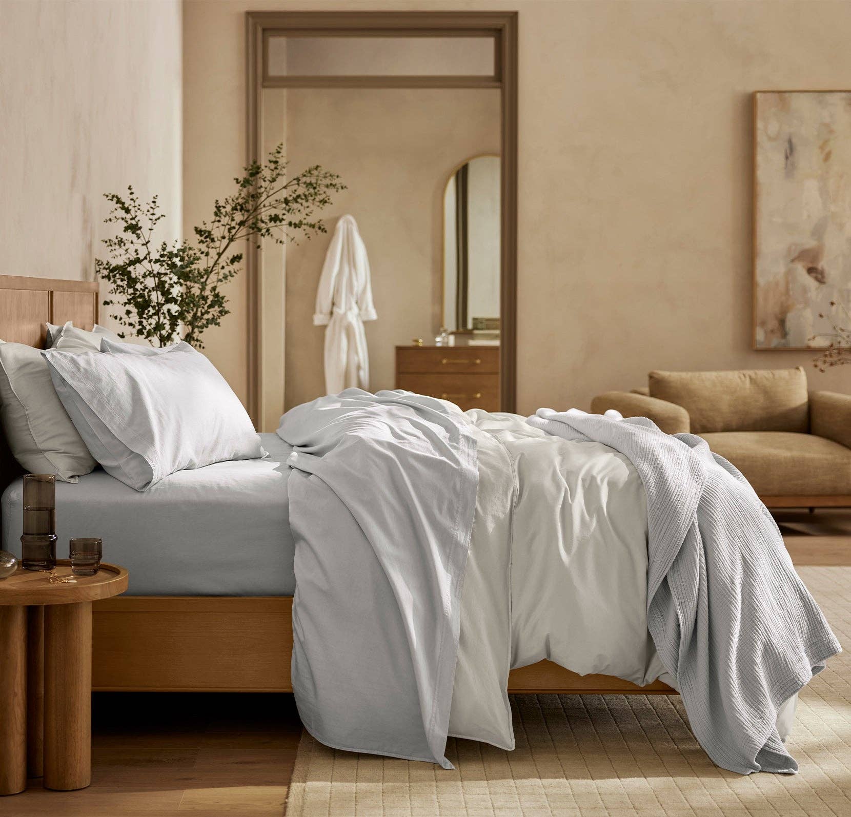 Signature Vintage Washed Sheet Set: Vintage White / California King