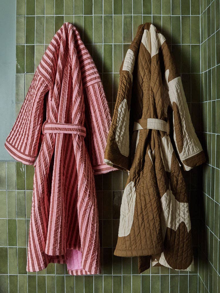 Sundae Seersucker Quilted Robe