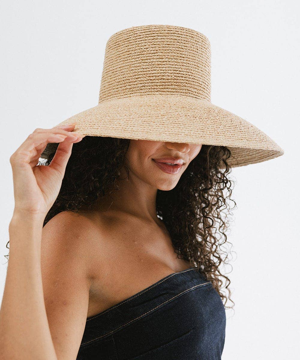 Jolie Packable Straw Bucket Hat