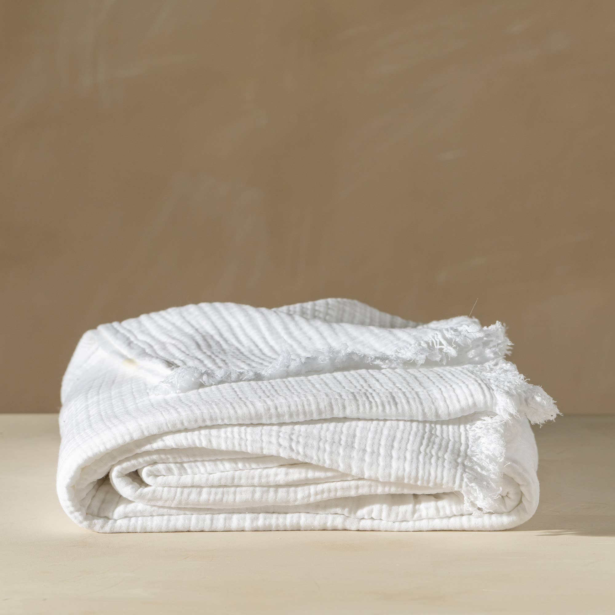 Enes Bed Cover | White