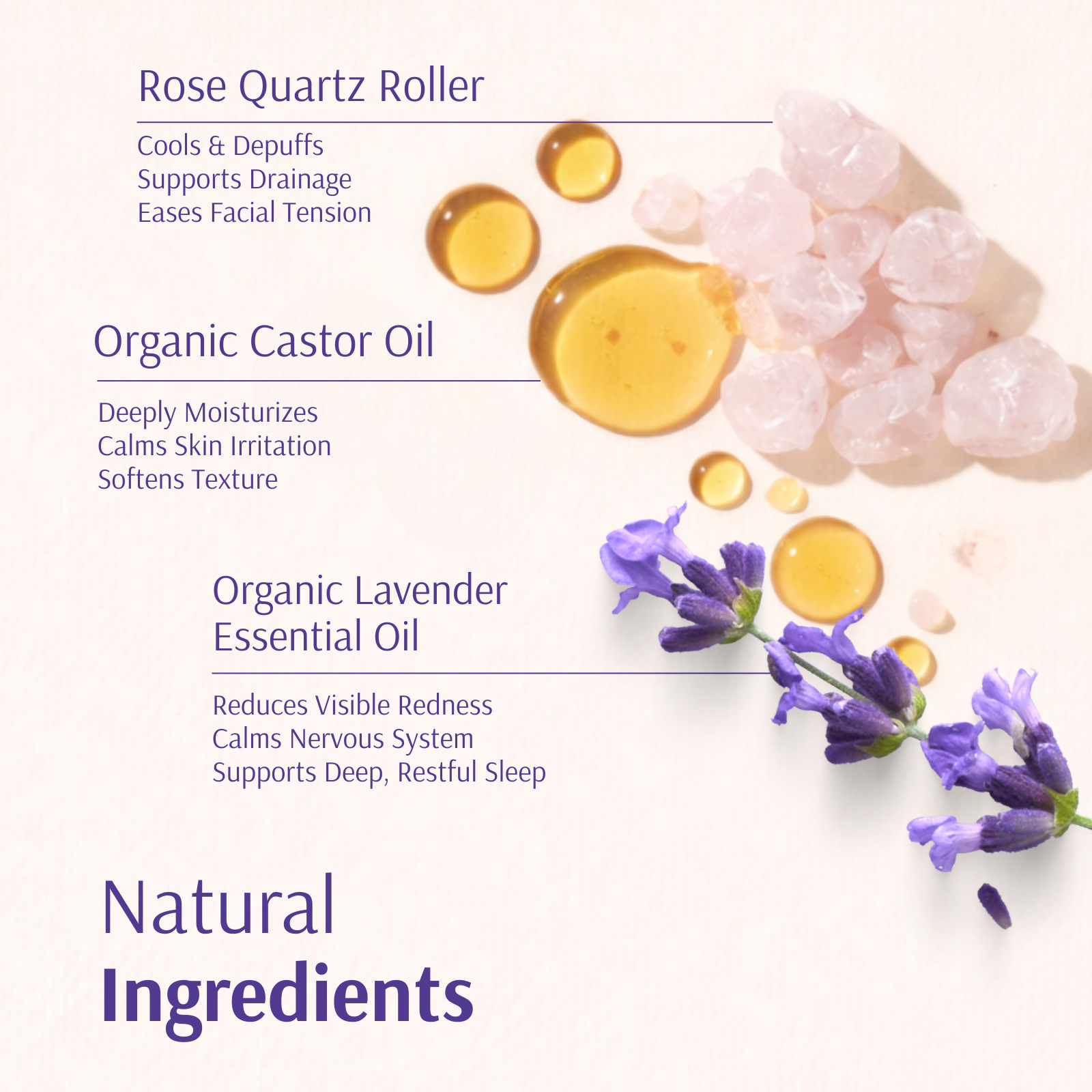 Organic Castor Oil Roll-on With Lavender
