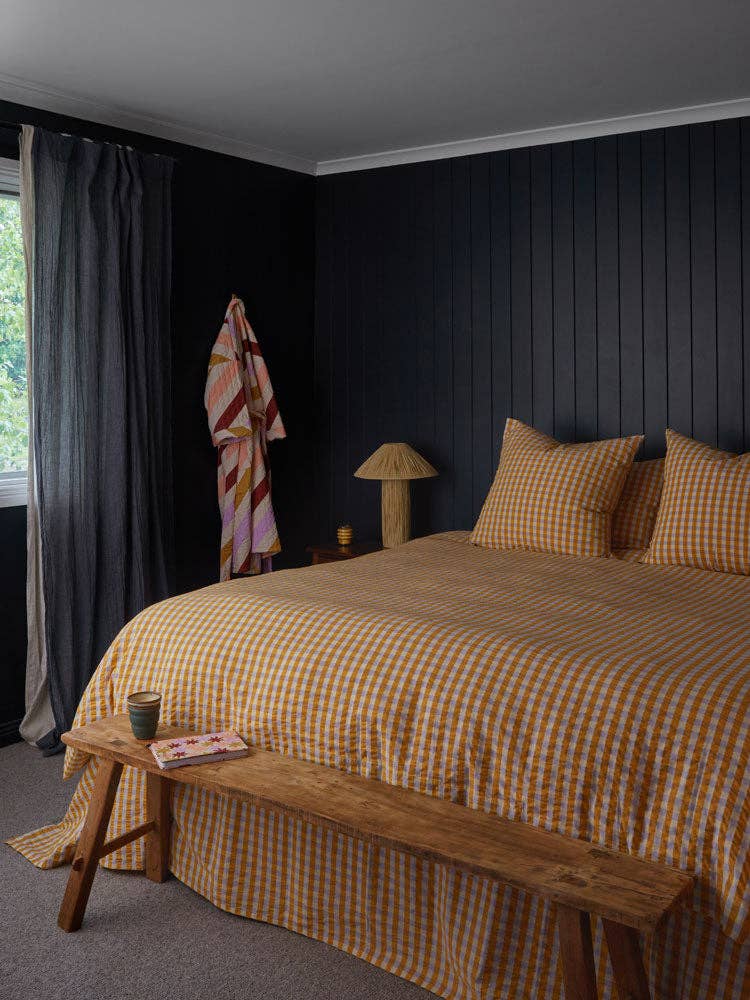 Mango Seersucker Quilt Cover: Queen