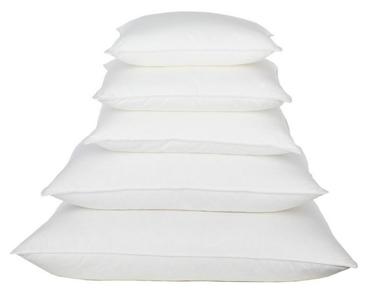 High Quality Down Pillow Inserts: 12"x20"
