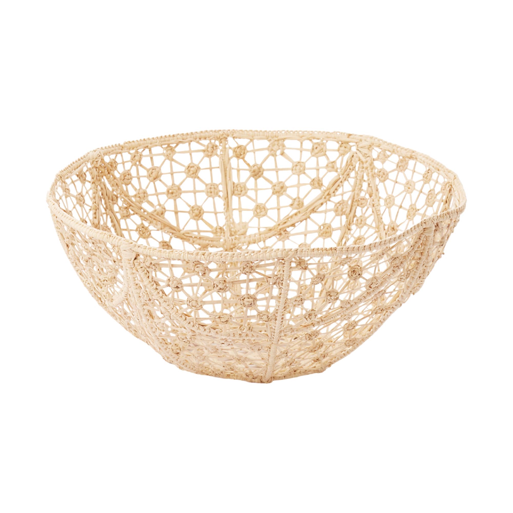Knot Bowl Large Bread Basket: Natural