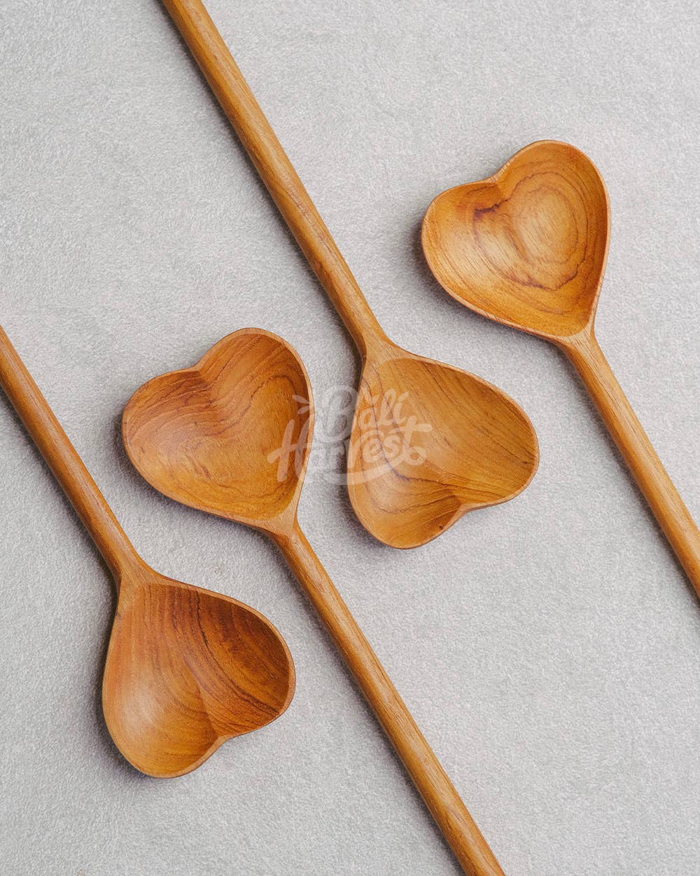 Heart Teak Root Wooden Spoon - Breakfast Dessert Gift Spoon