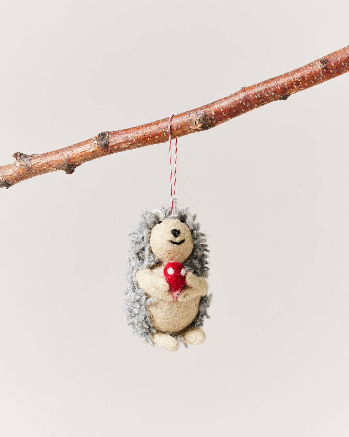 Felted Woodland Animal Ornament: Oliver Owl