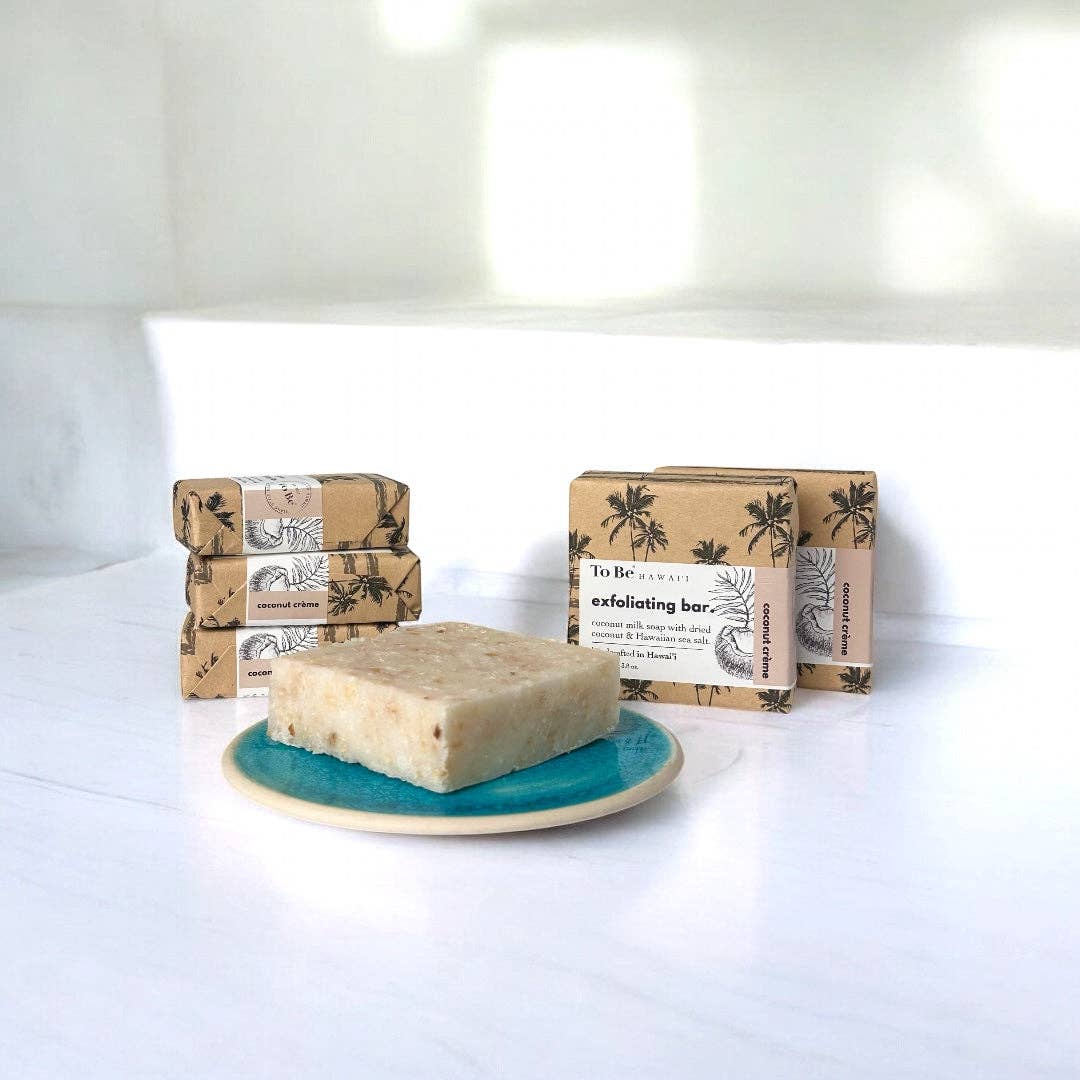 Coconut crème exfoliating bar.: Everyday Deluxe (3.8 oz)