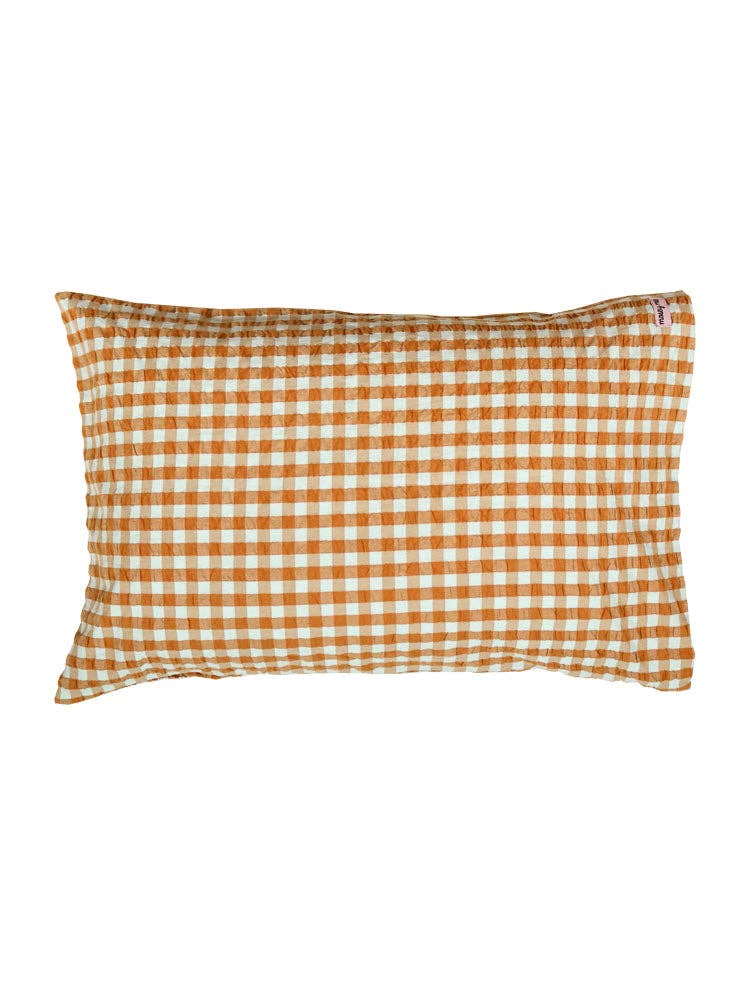 Honey Blue Seersucker Standard Pillowcase Set