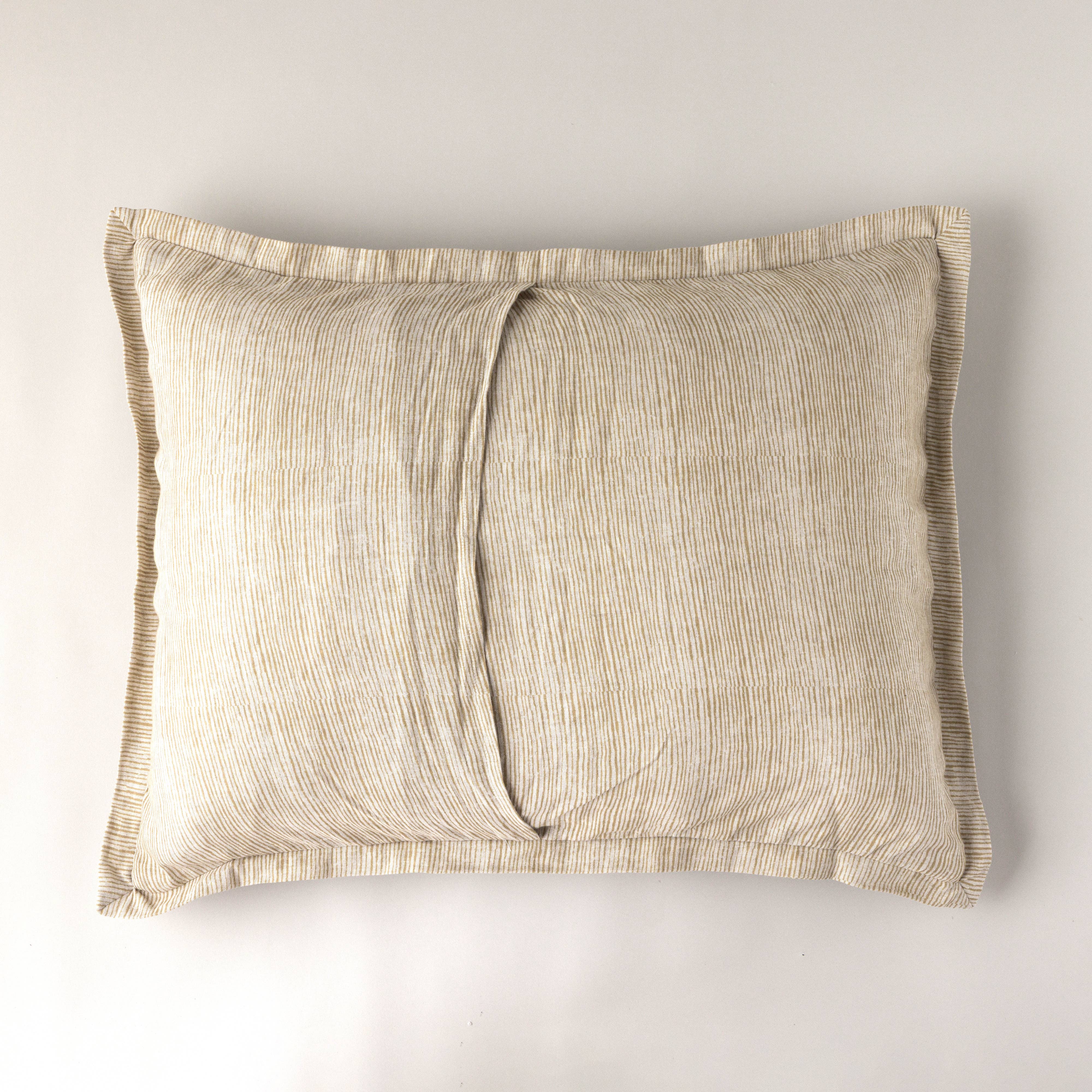 Charlie Block Print Sham: DARK GREEN / KING