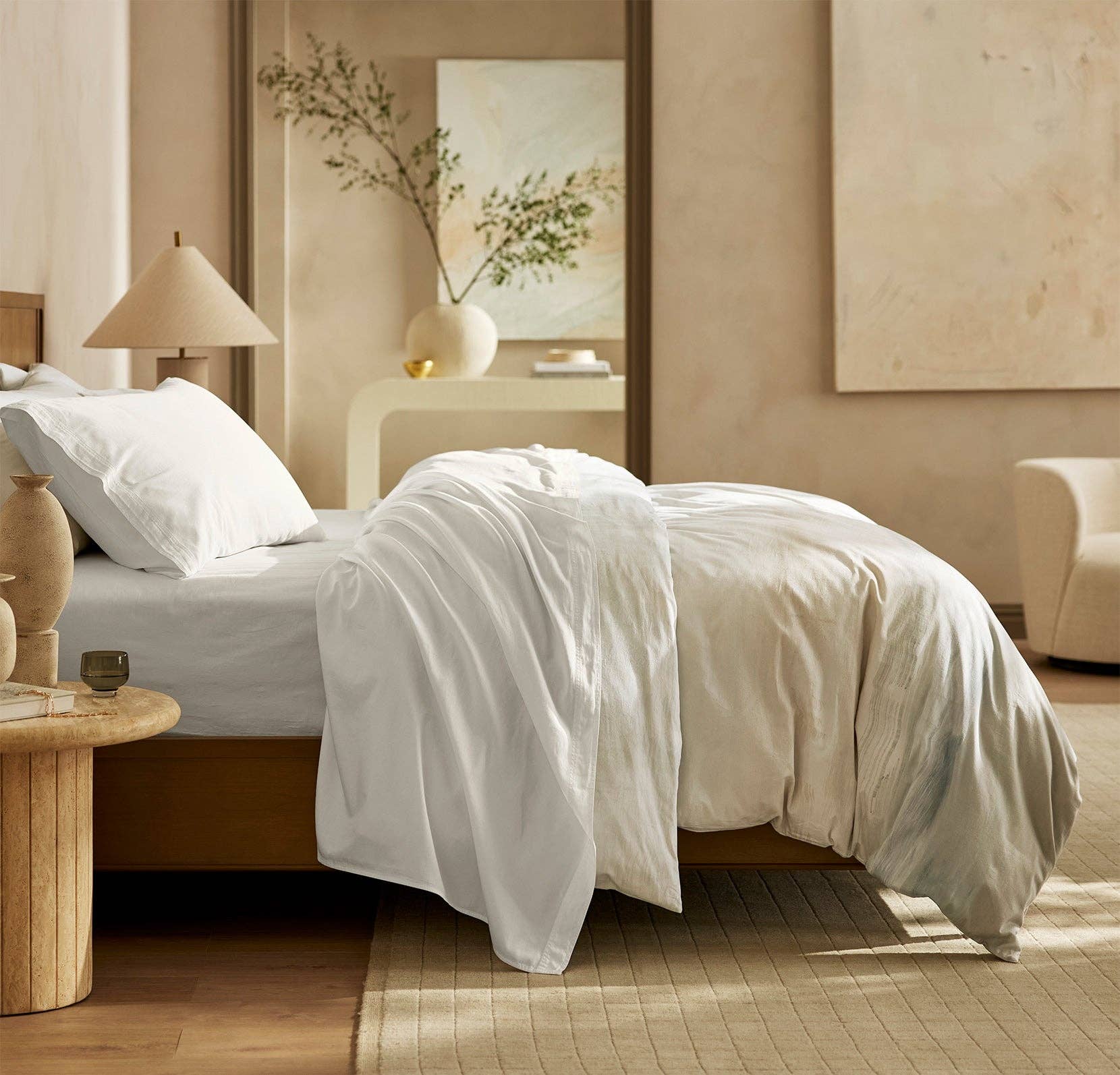 Signature Vintage Washed Sheet Set: Vintage White / California King