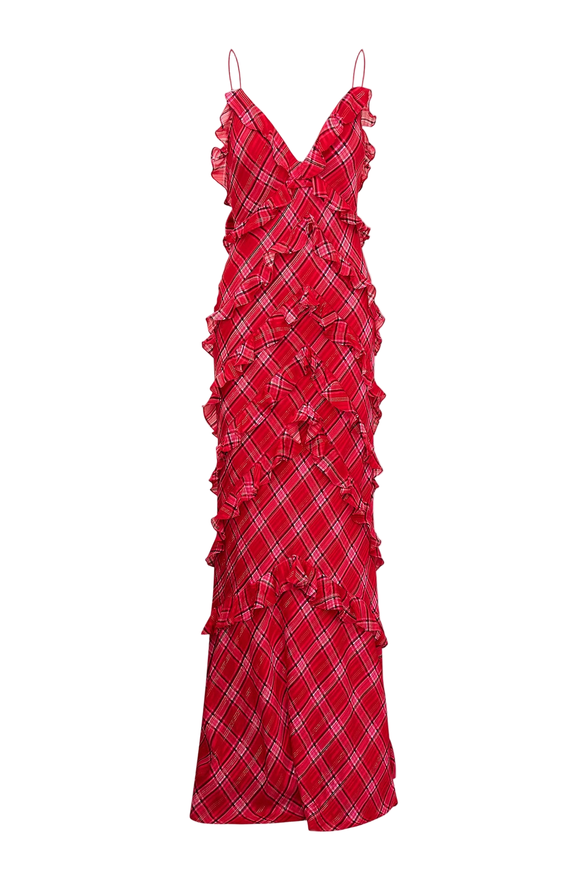 LoveShackFancy Ellietta Dress in Red