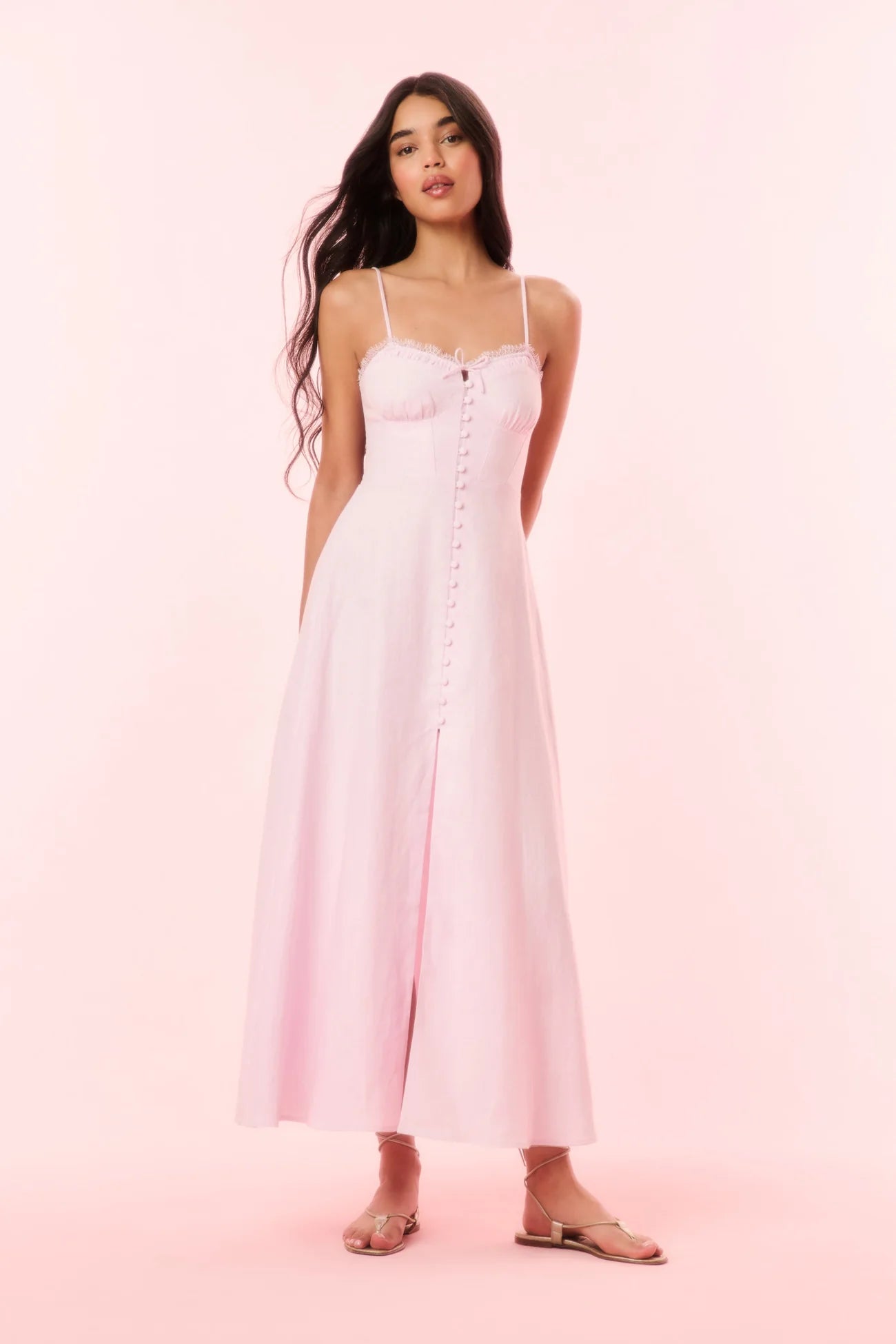 Linella Linen Maxi Dress