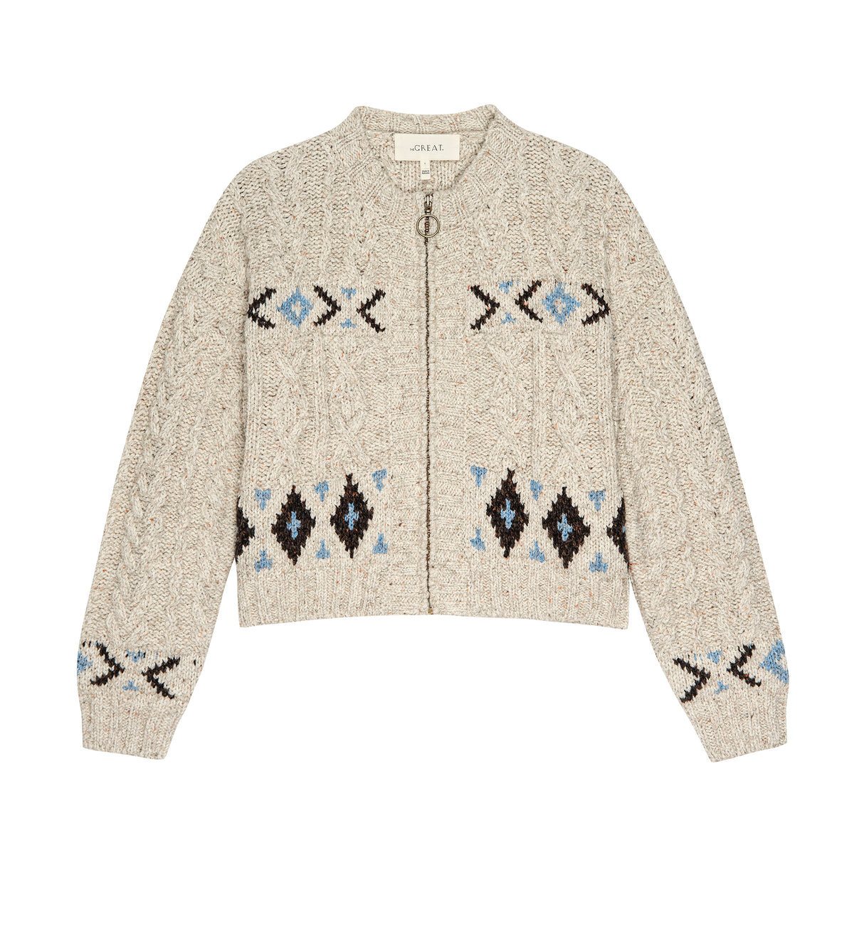 The Great. The Cavern Cardigan in Oat