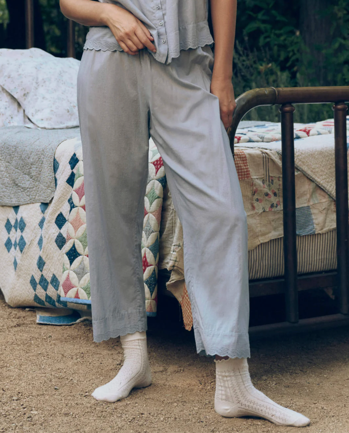 THE EYELET EASY SLEEP PANT