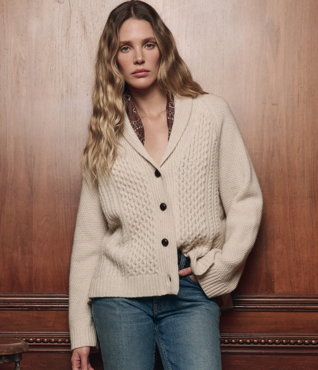The Cashmere Cable Lodge Cardigan
