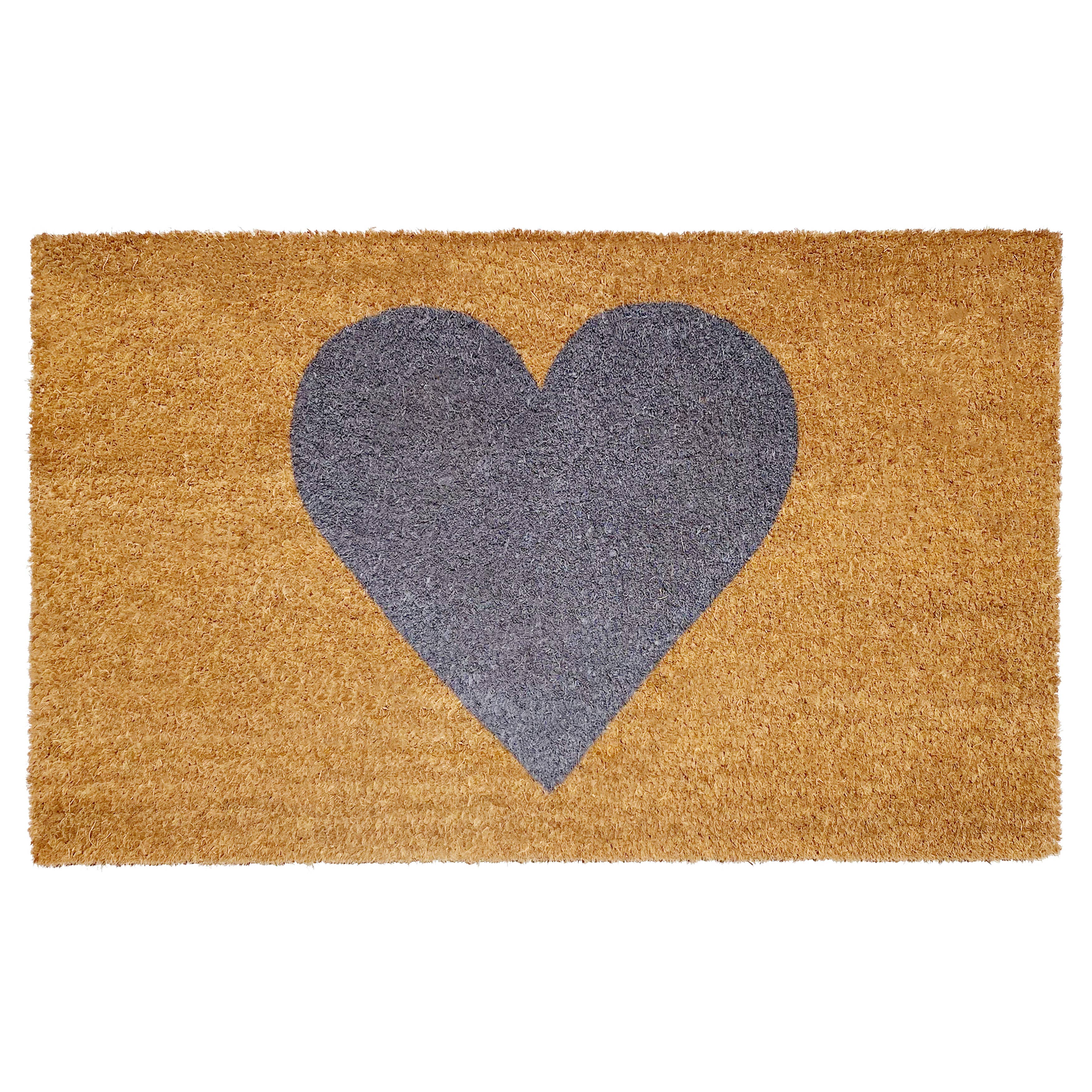 Heart Doormat: Red / 17" x 29"
