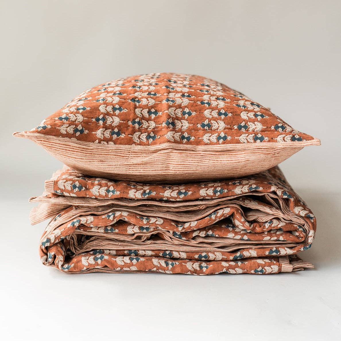 Blossom Block Print Quilt