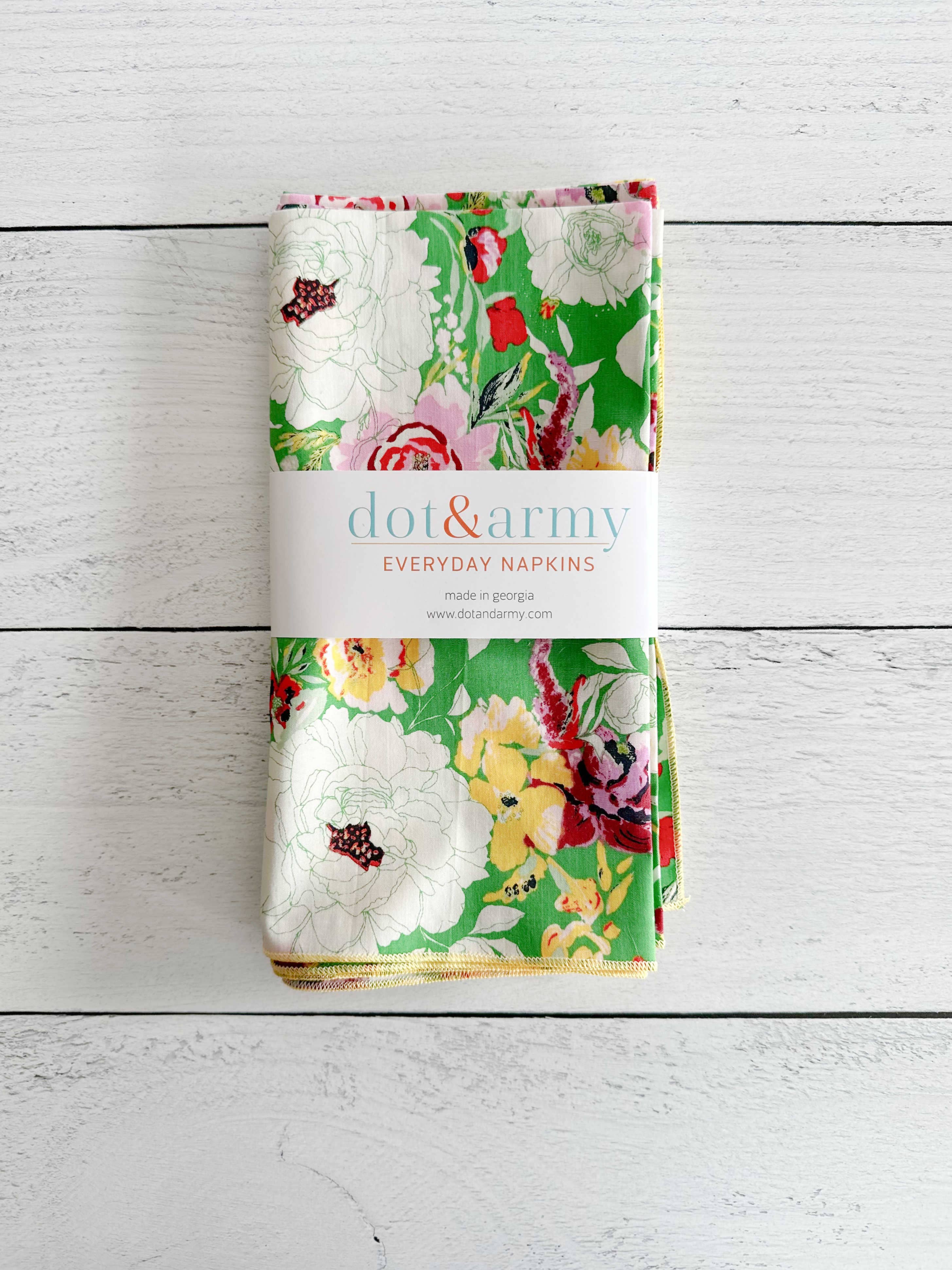 Terrace Garden Cloth Napkins, set of four: Everyday