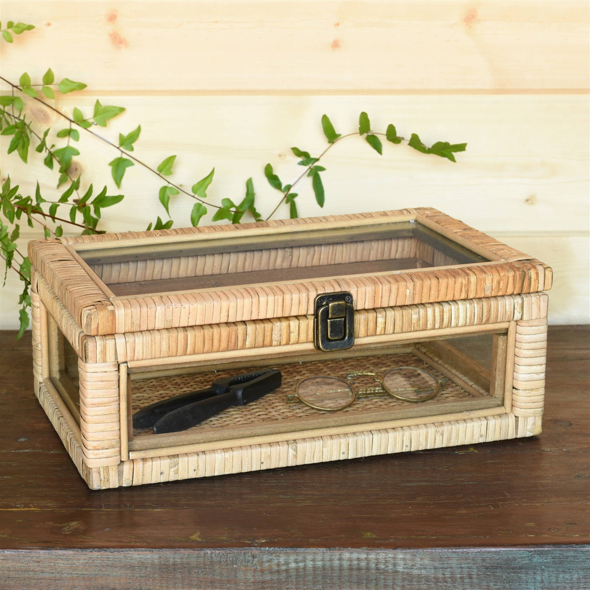Cayman Case, Rattan - Rectangle - Natural