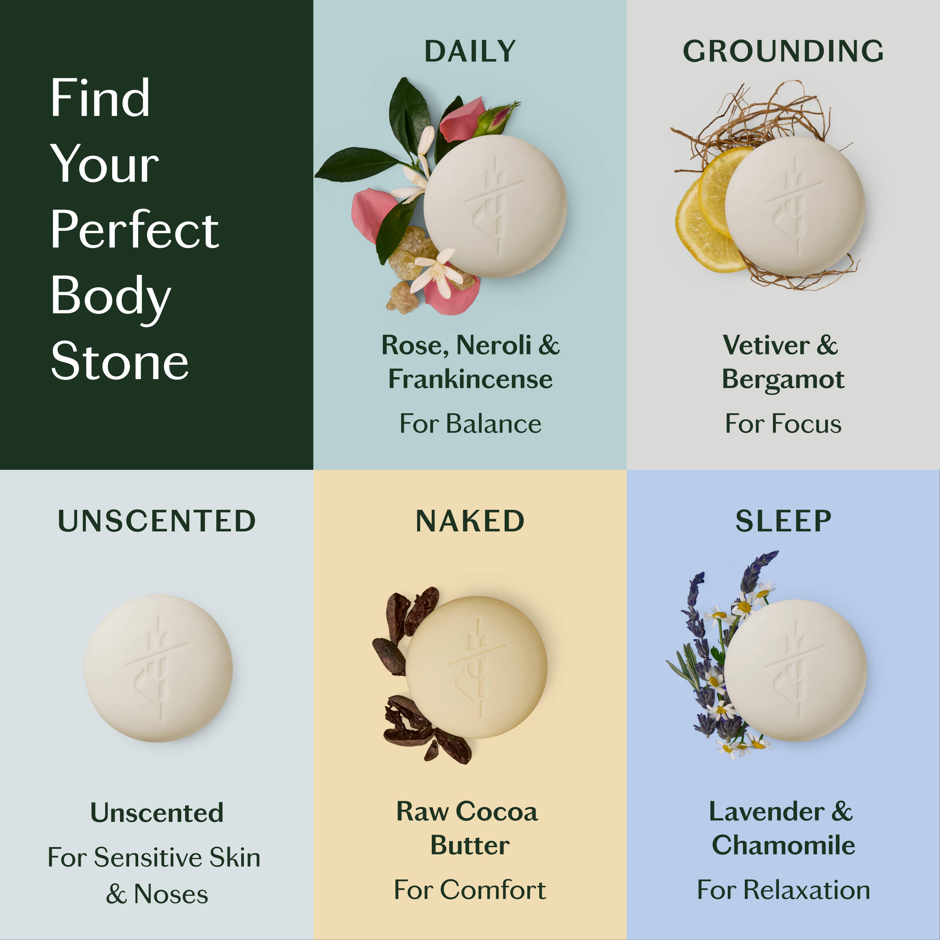 Sleep Stone | Deep Moisturizing Lotion Bar: Refill (3.5 oz)