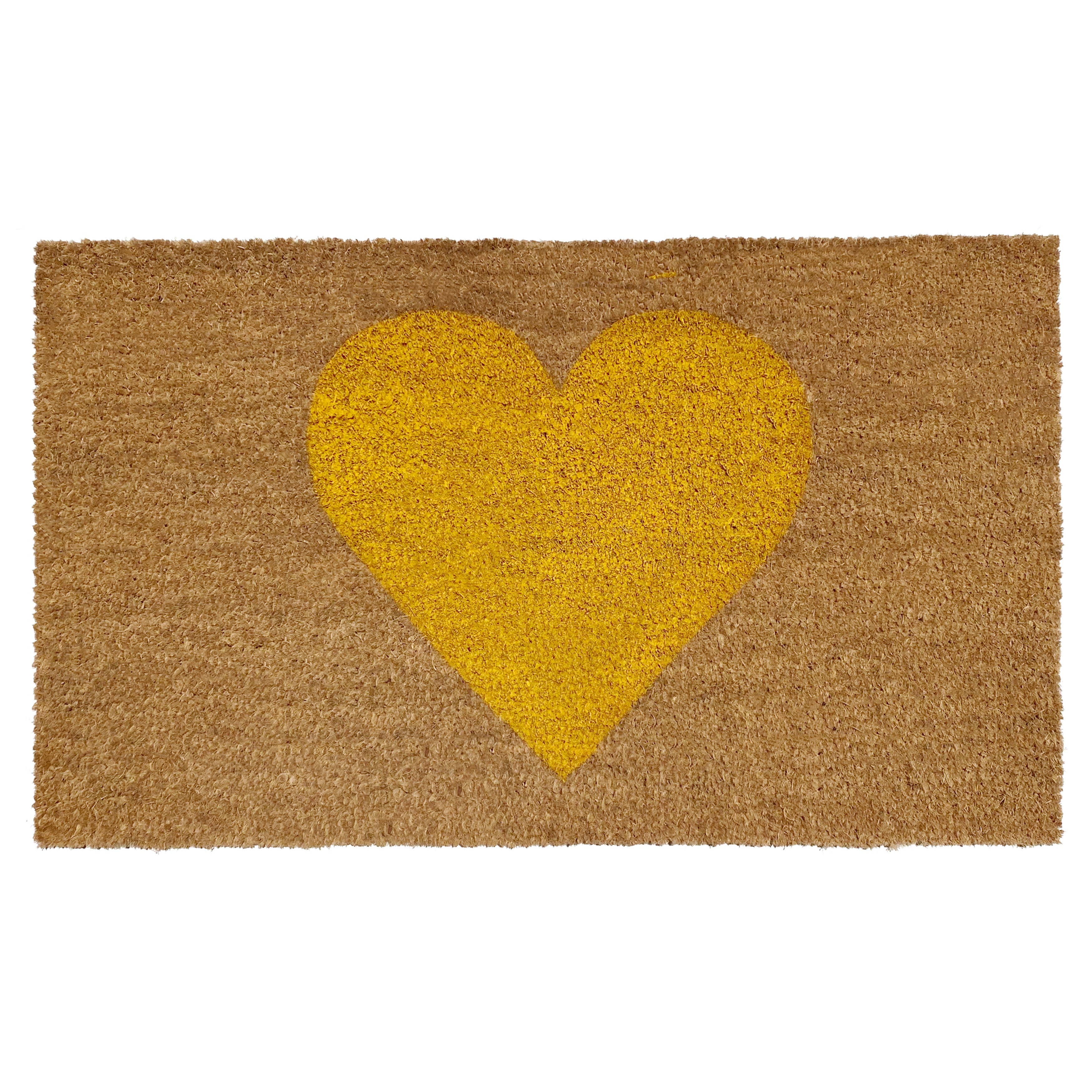 Heart Doormat: Red / 17" x 29"