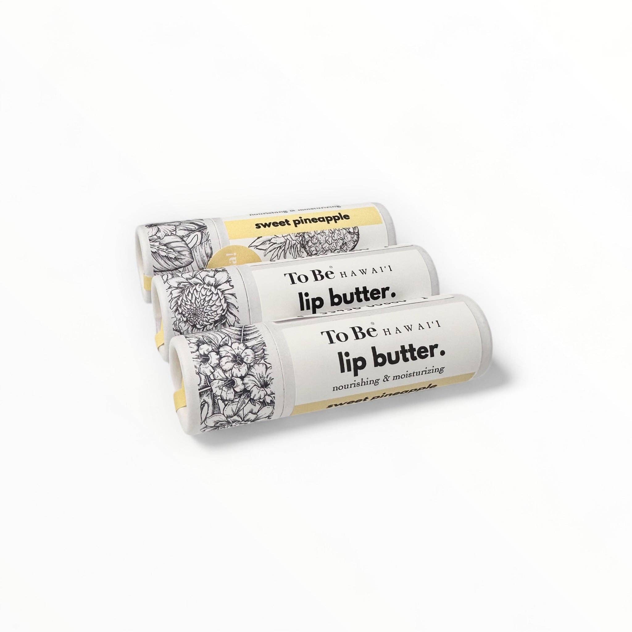 Sweet pineapple lip butter.