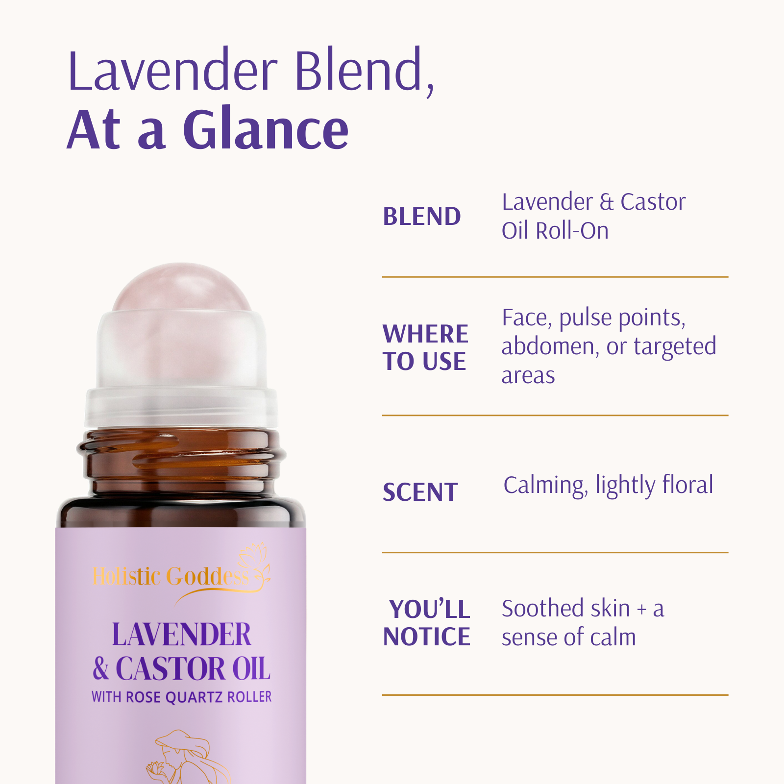 Organic Castor Oil Roll-on With Lavender
