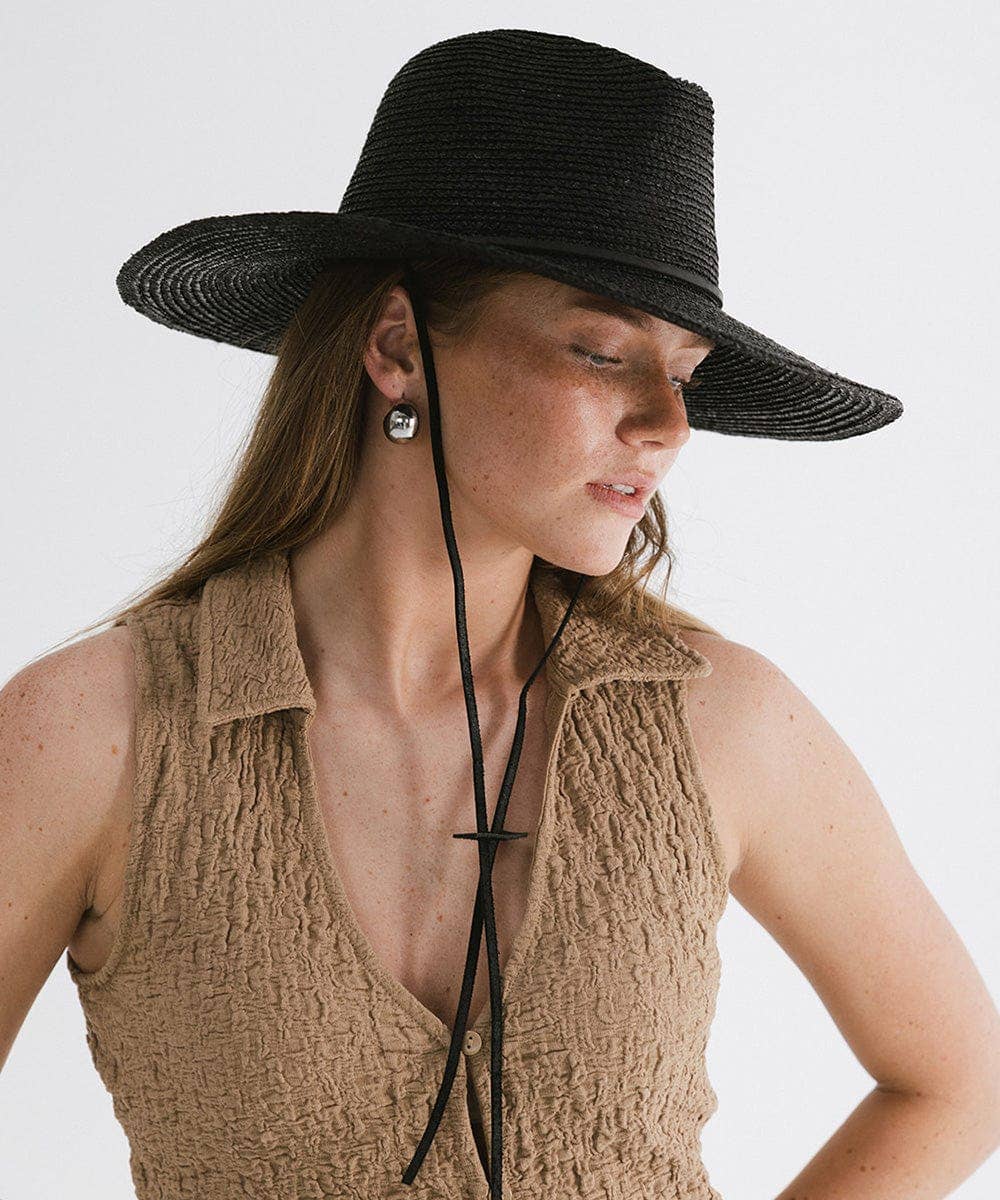 Ozzy Packable Straw Sun Hat: Natural / S/M 57