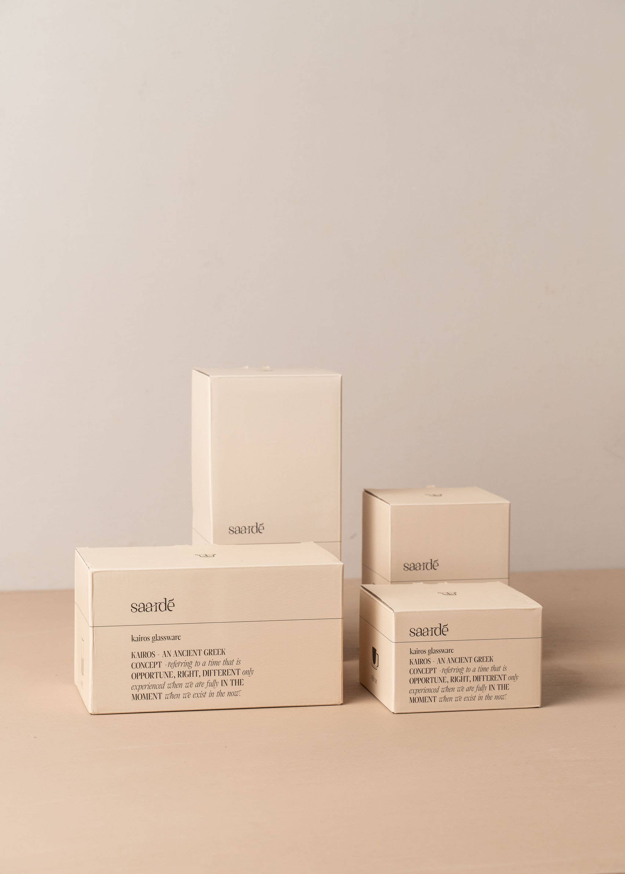 Kairos Medium Water Glass | Dark Amber | Set of 4