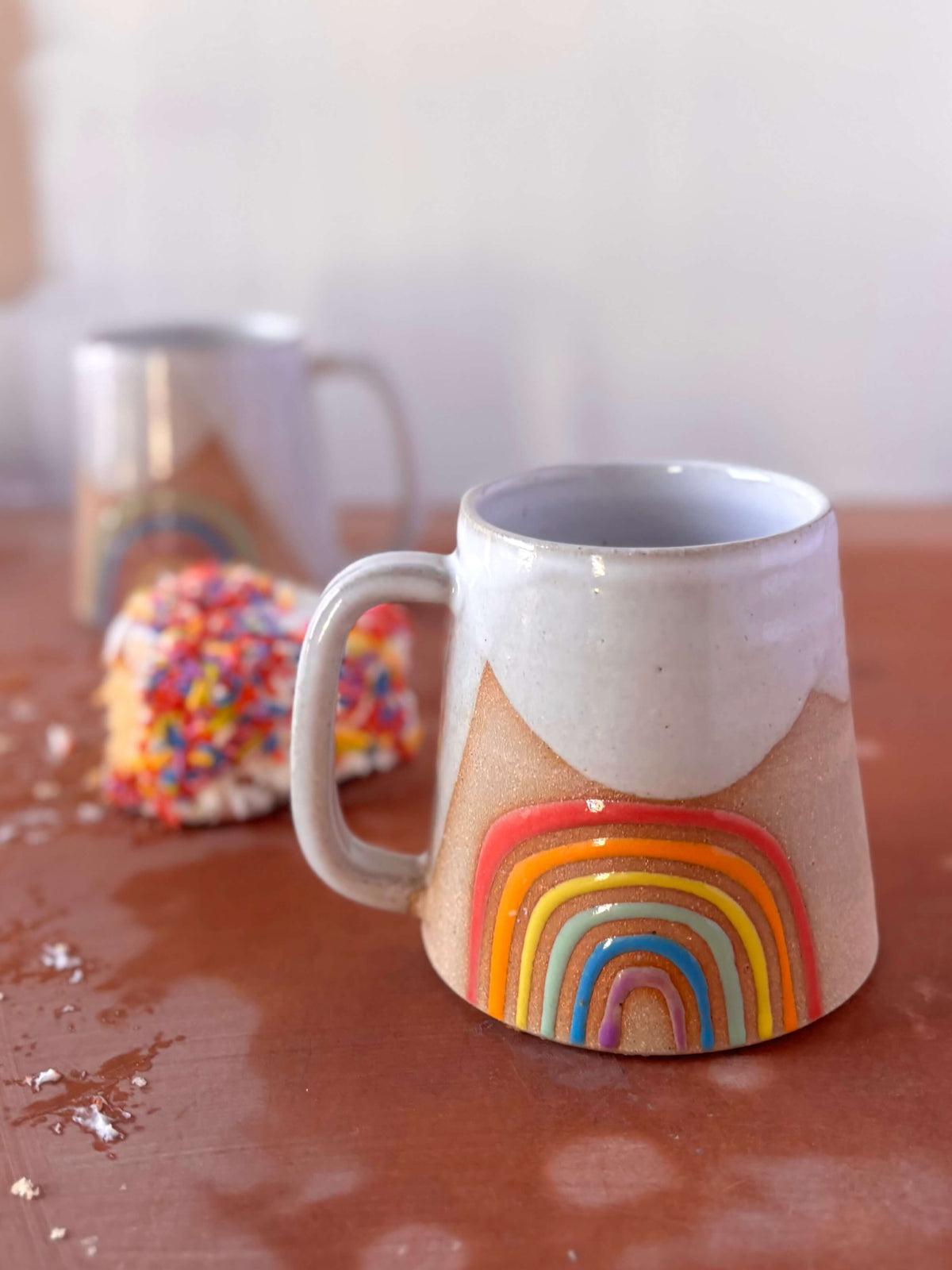 Rainbow Mug Handmade Ceramic