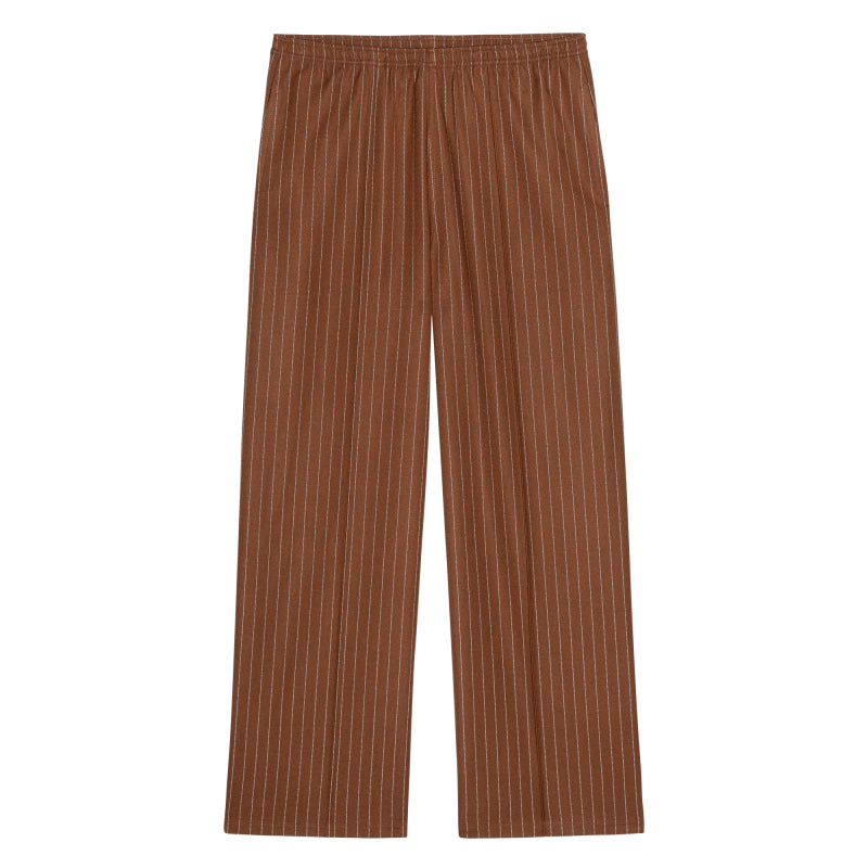CHOCOLATE/CREAM PINSTRIPE