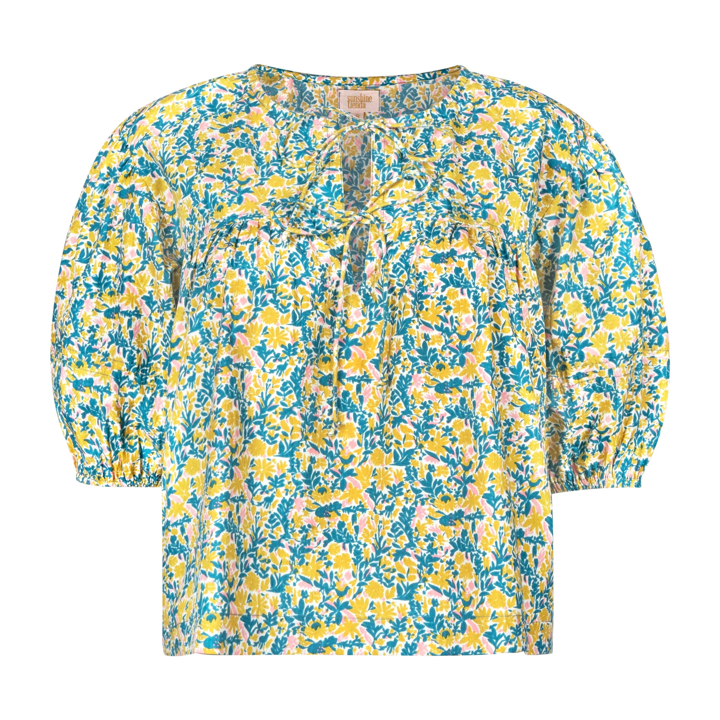 Paradise Floral Mira Top: XS