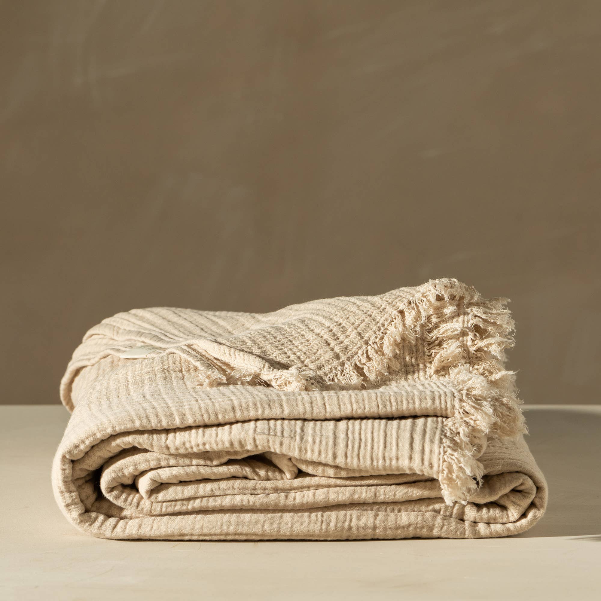 Enes Bed Cover | Clay