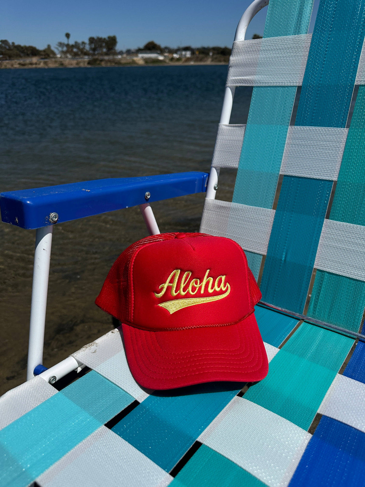 Aloha Embroidered Trucker Hat
