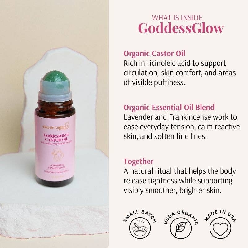 The GoddessGlow Castor Oil Roll-on