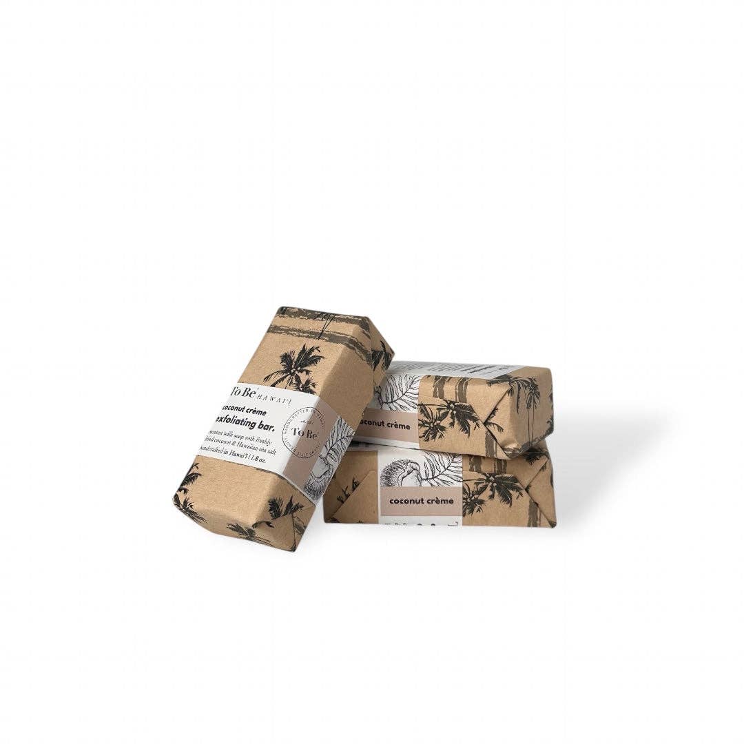 Coconut crème exfoliating bar.: Everyday Deluxe (3.8 oz)