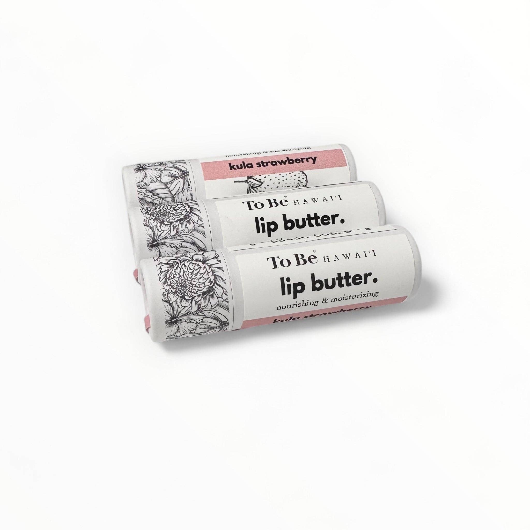Kula strawberry lip butter.