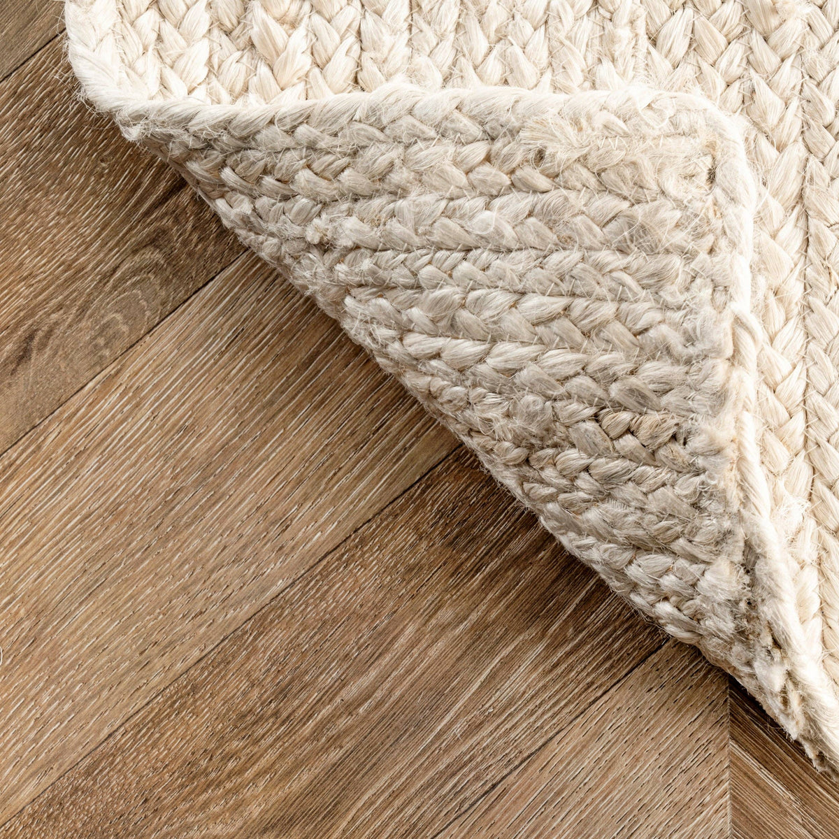 Rigo Hand Woven Farmhouse Jute Area Rug: Natural / Rectangle / 8' X 10'