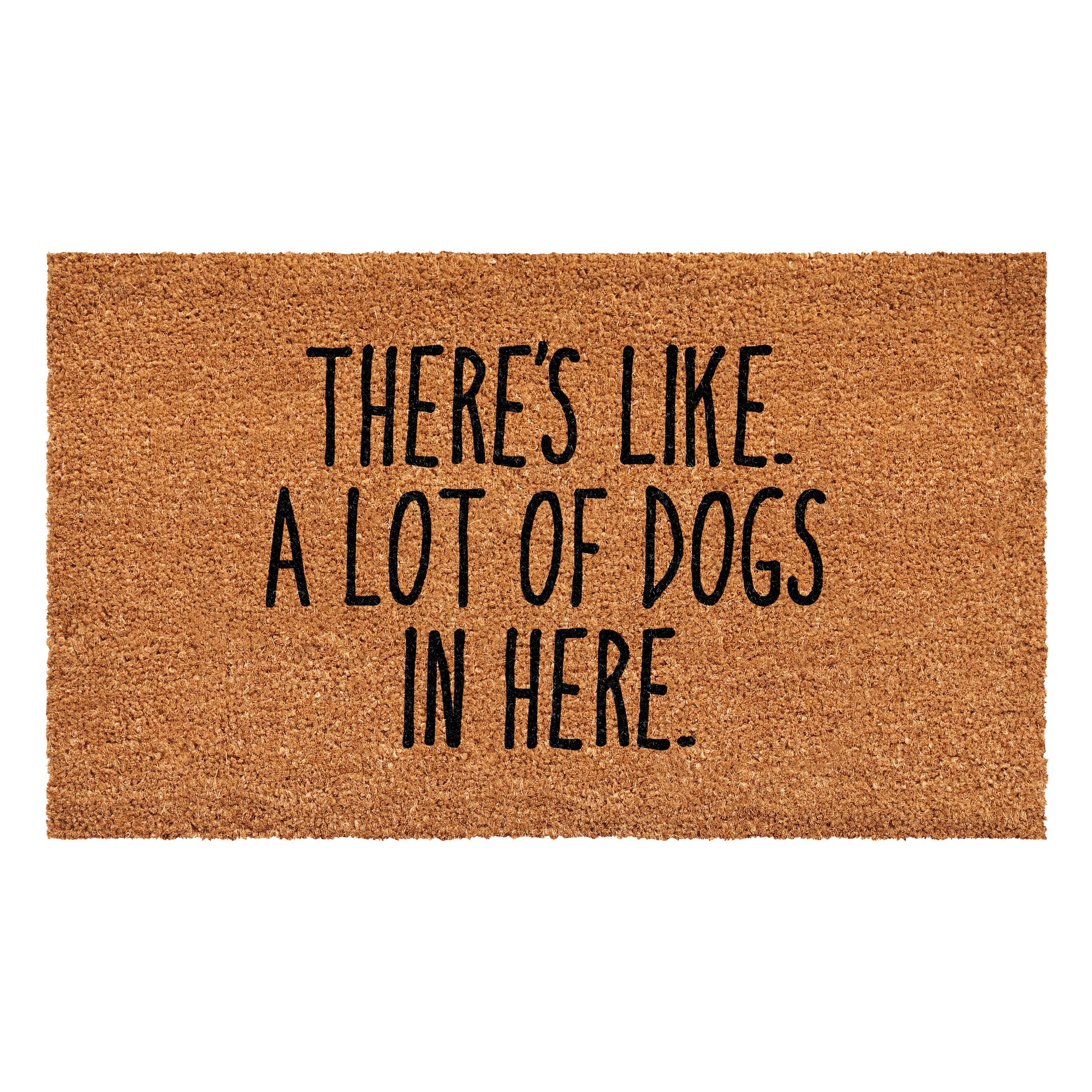 There's like a lot of dogs here Pet Doormat: 17'' x 29''