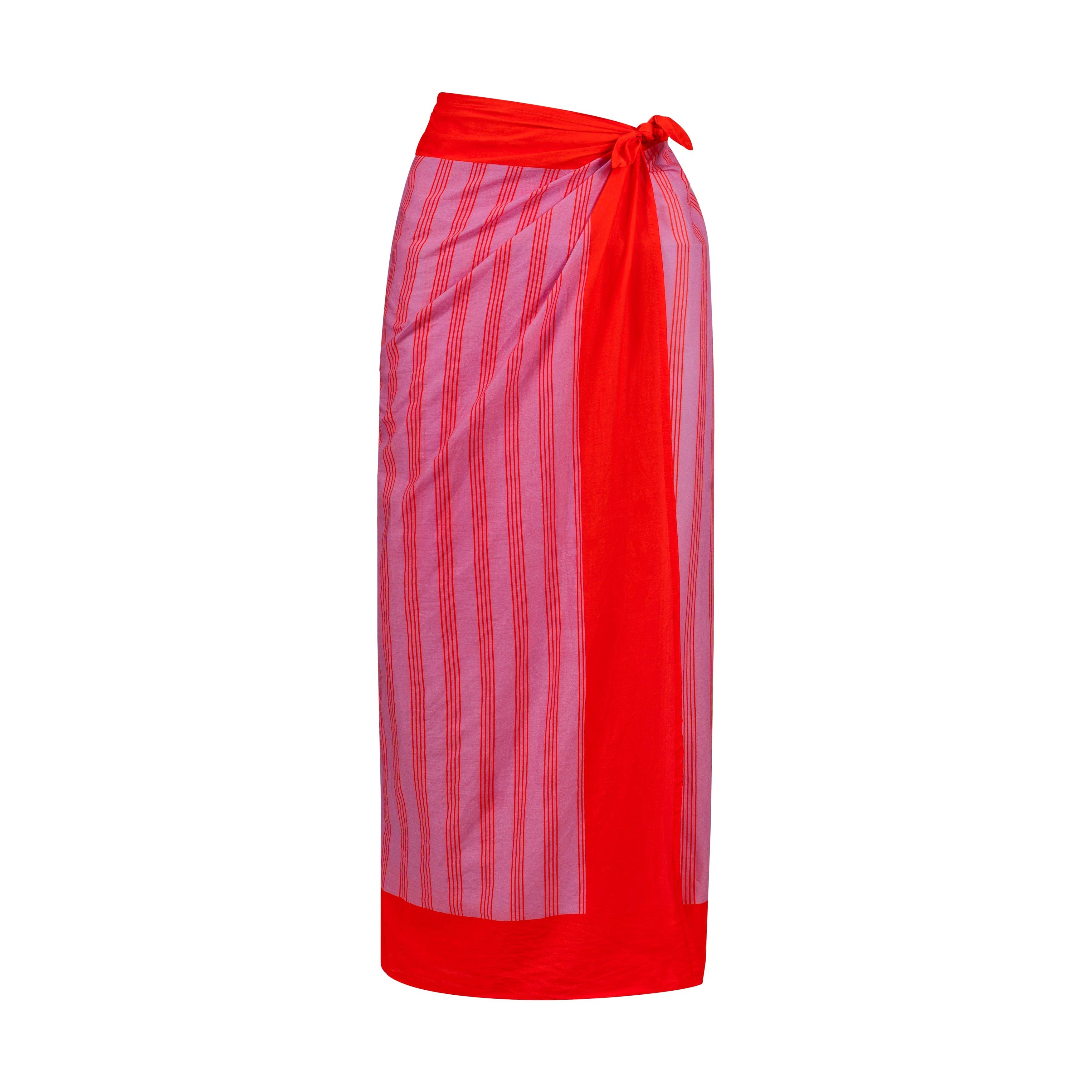 Orchid Pinstripe Sarong: One Size