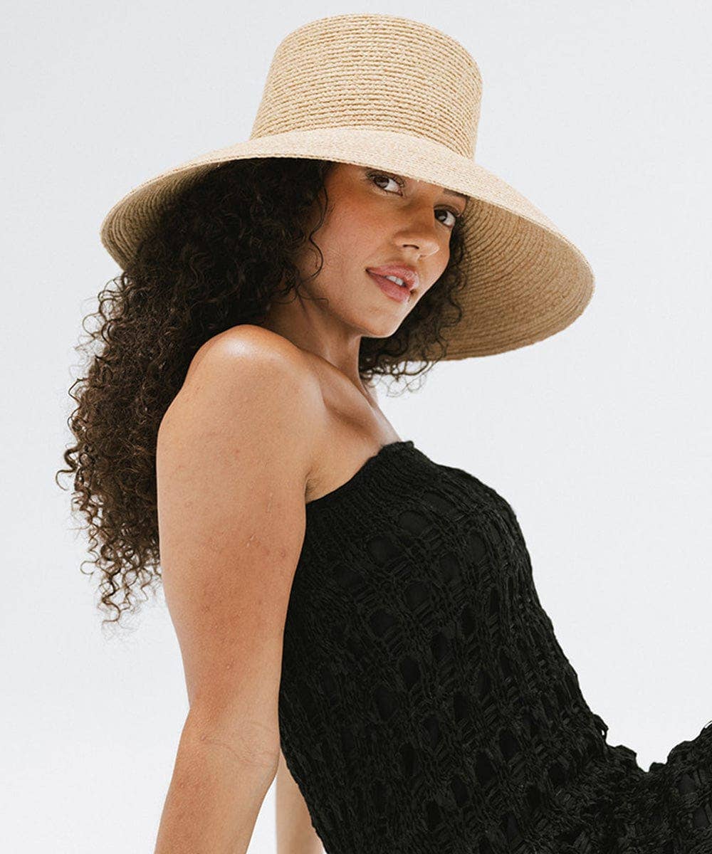 Jolie Packable Straw Bucket Hat