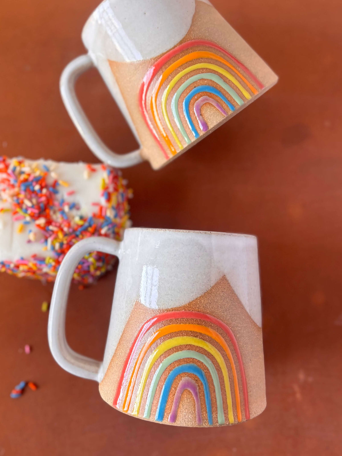 Rainbow Mug Handmade Ceramic