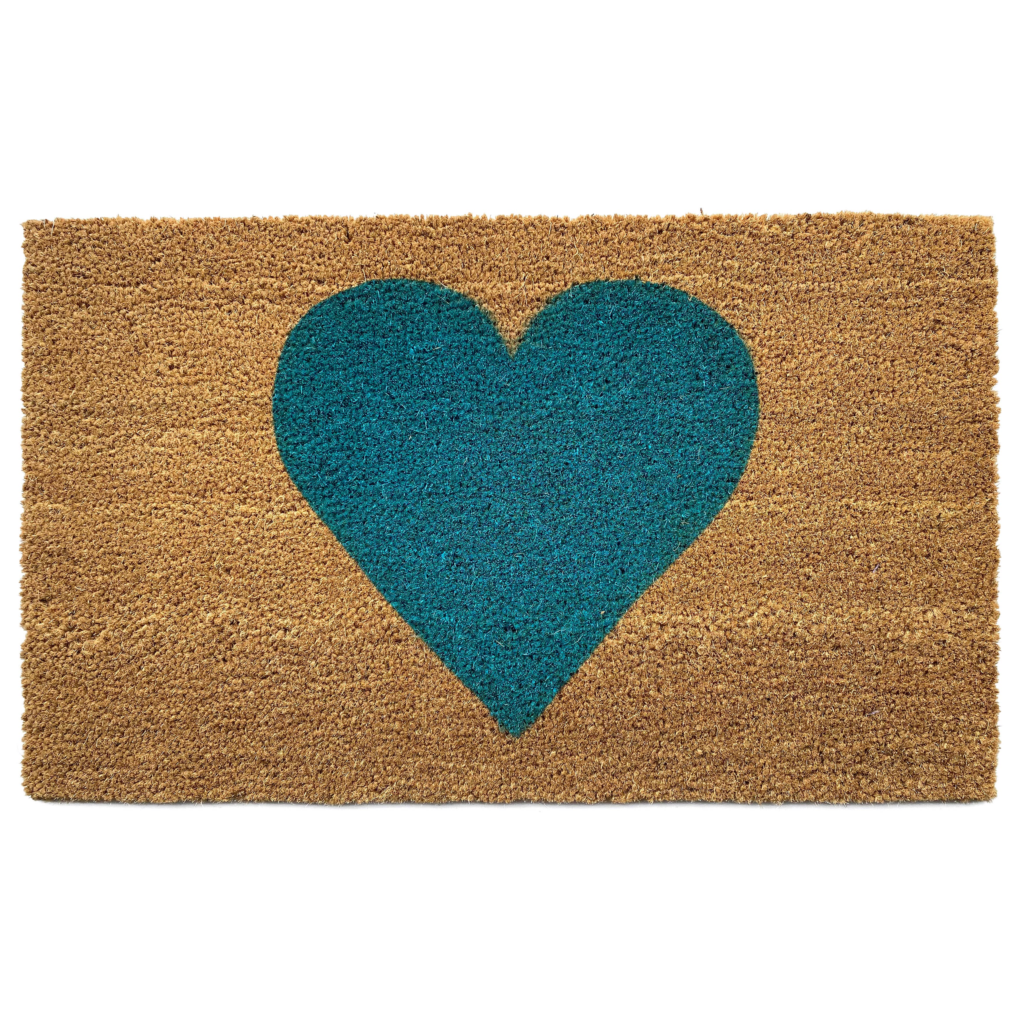 Heart Doormat: Red / 17" x 29"