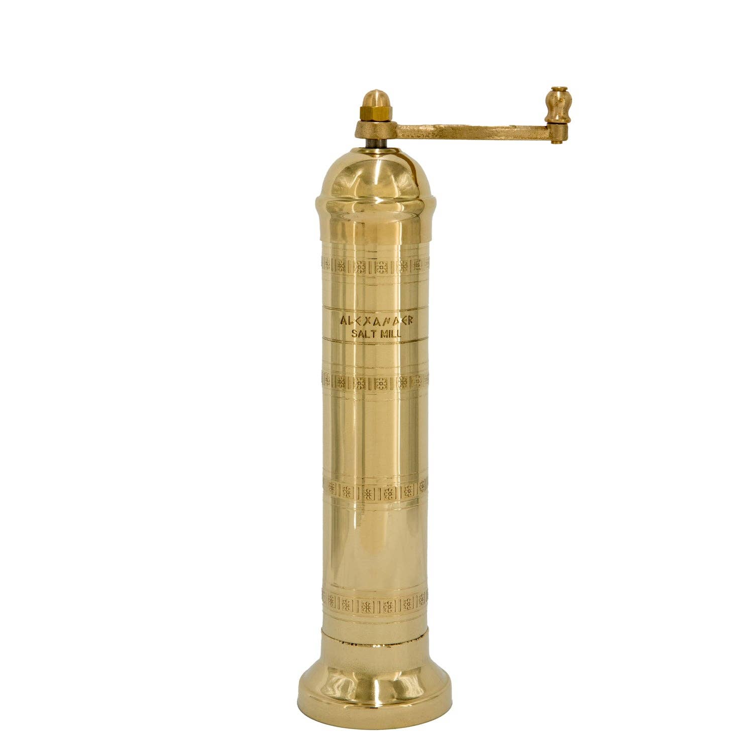 The Original Greek Salt Mill - 9": 9" Brass Salt Mill