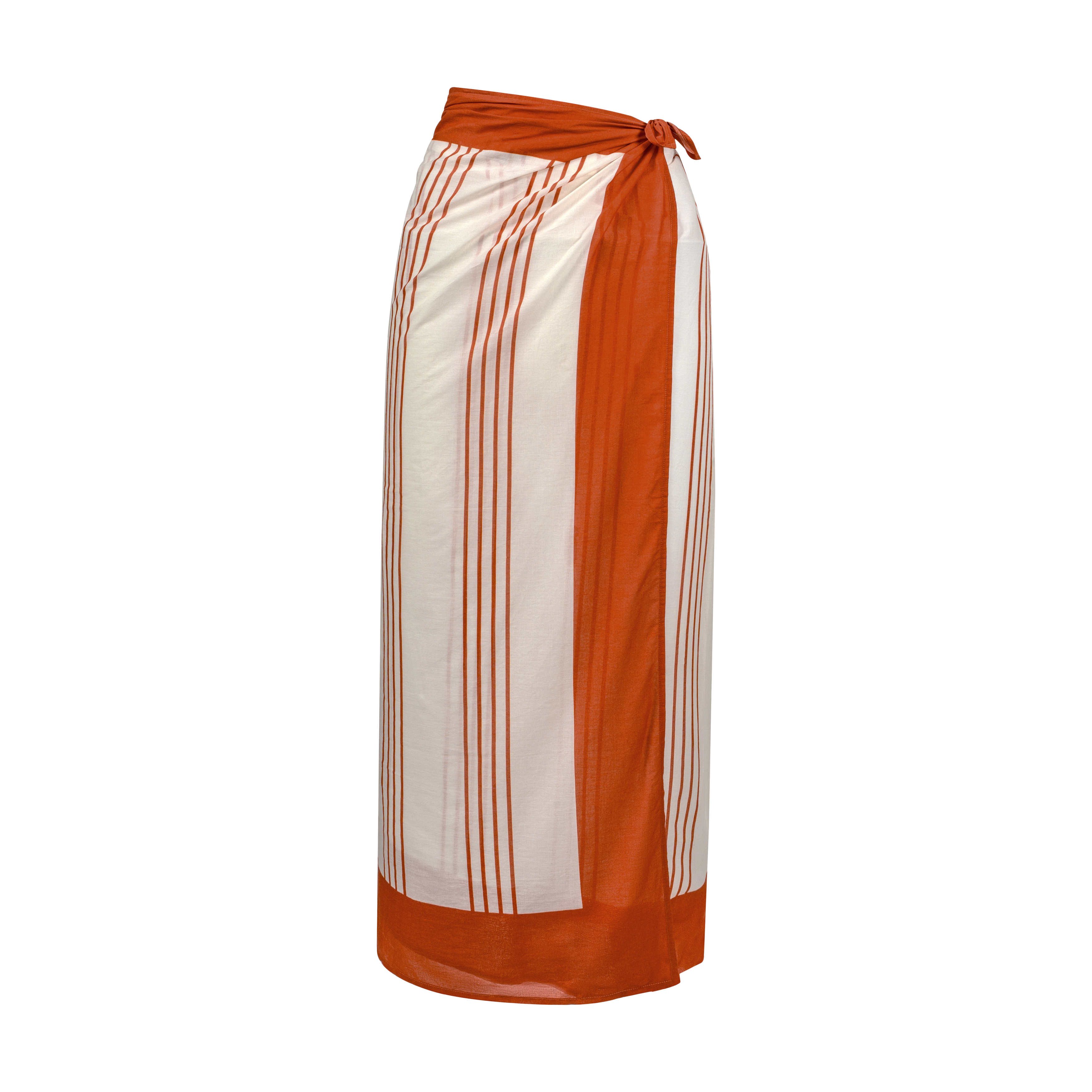 Cherry Pinstripe Sarong: One Size