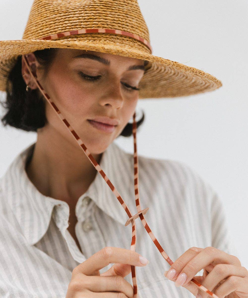 Ozzy Packable Straw Sun Hat: Natural / S/M 57