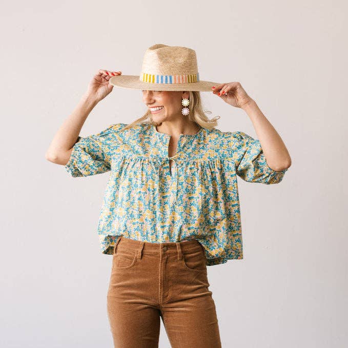 Paradise Floral Mira Top: XS